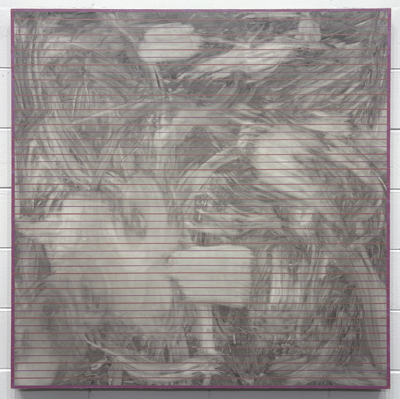 standing in a bright place 620723, 122x122cm mixed media on Korean paper, ink cake, pigment 2025, 80호