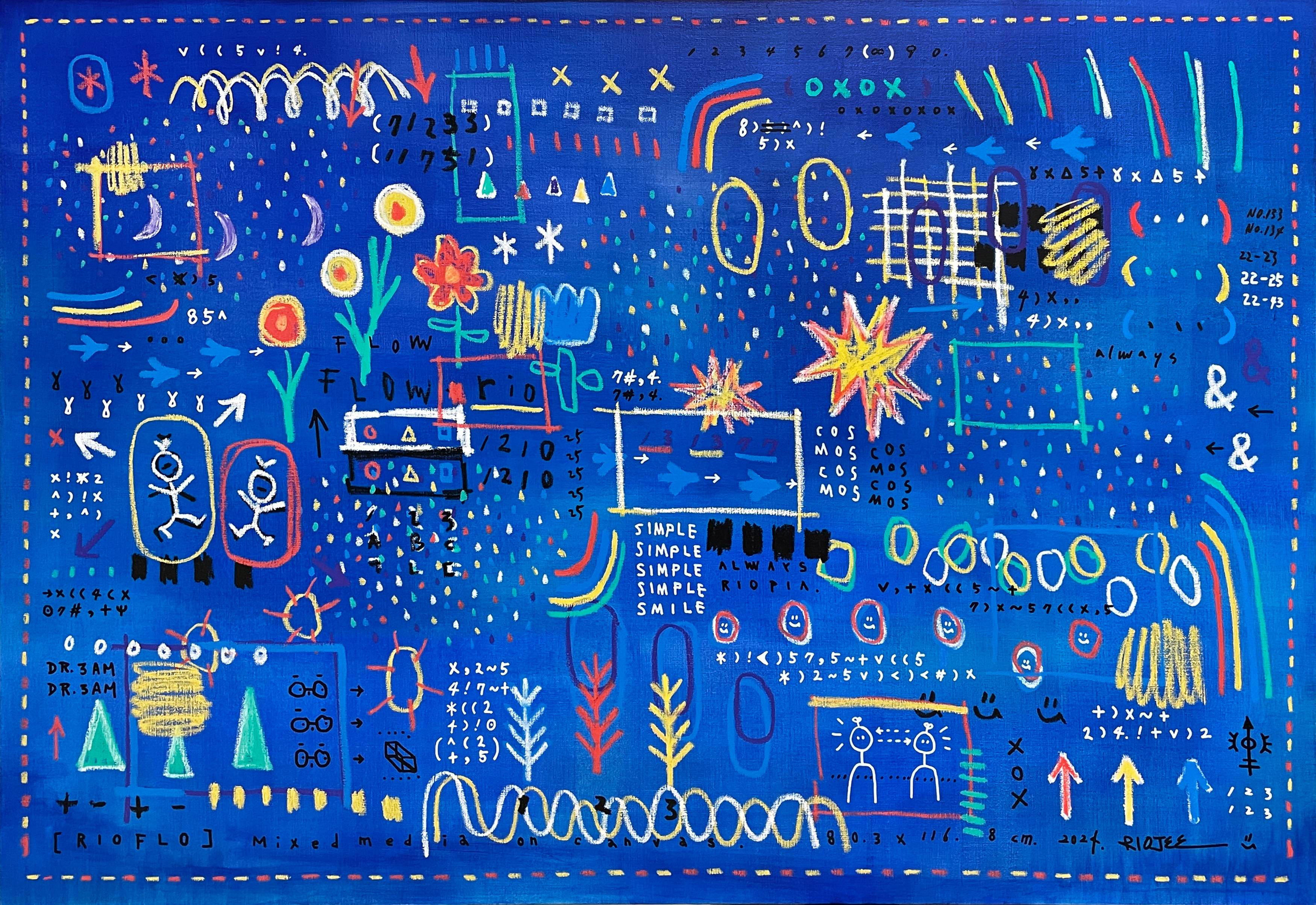 RIOFLO, Acrylic on canvas, 72.7x60.6cm. 2024