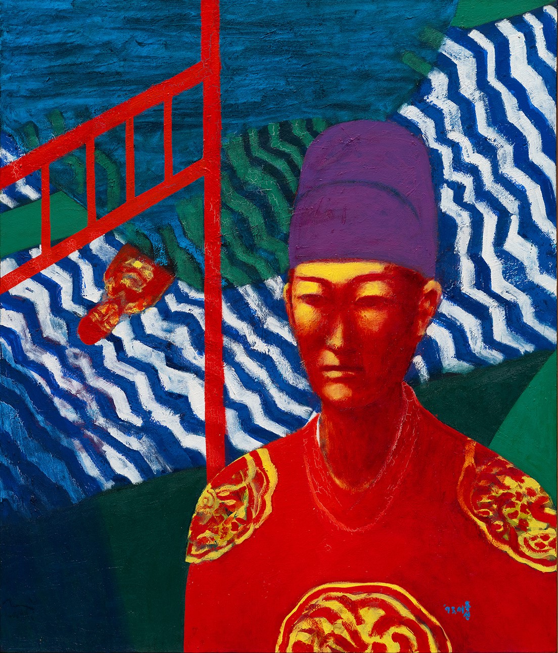 노산군-청령포, 1993, Oil on canvas, 130x110cm