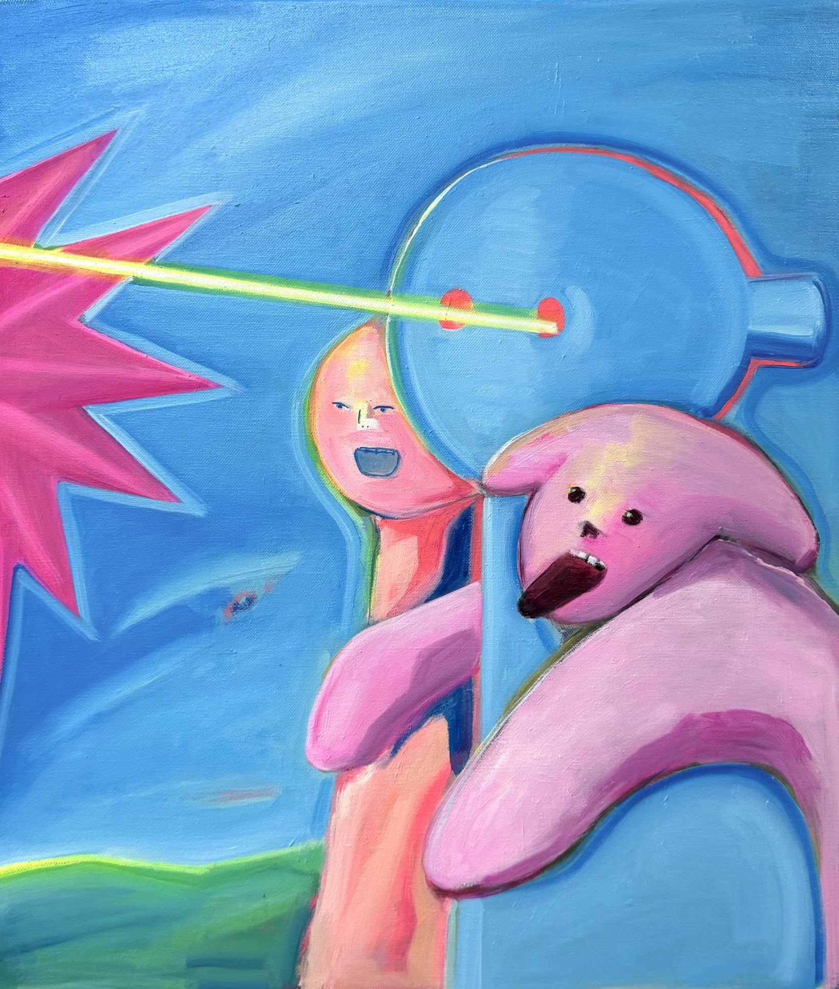 A Twinkling Star Born from a Data Mass

2026
Oil, acrylic on linen
45.5×53cm