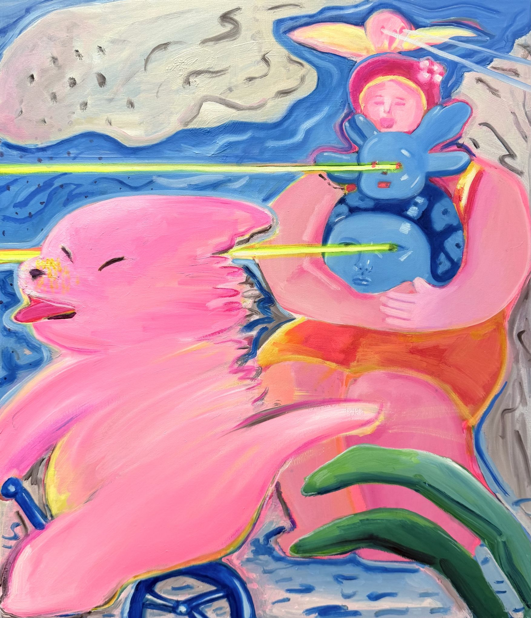 Different Species, Rooting for Each Other's Happiness

2026
Oil, acrylic on linen
45.5×53cm