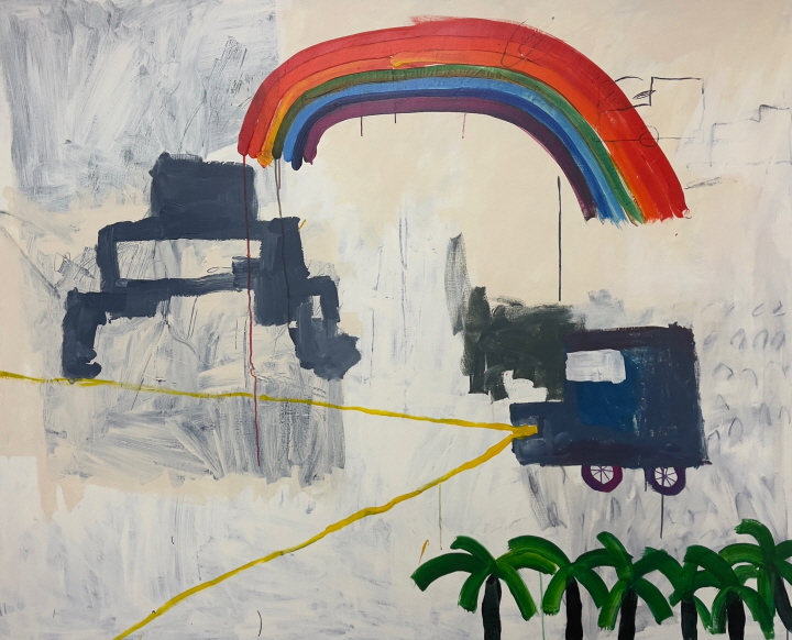 서울, 130.3x162.2cm, Mixed Media on Canvas, 2023