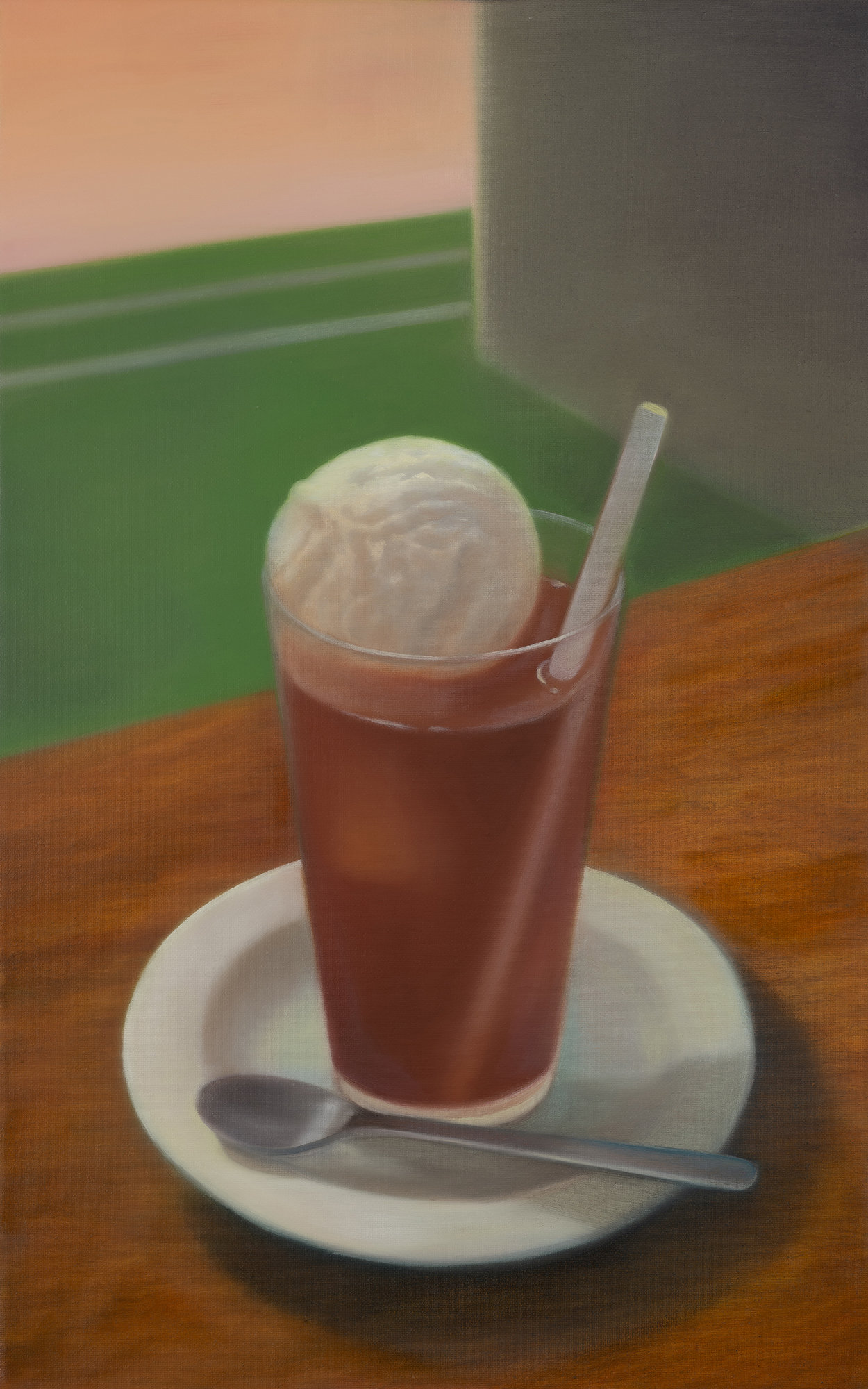 커피 플로트 Coffee float, oil on canvas 52.8x33cm, 2024