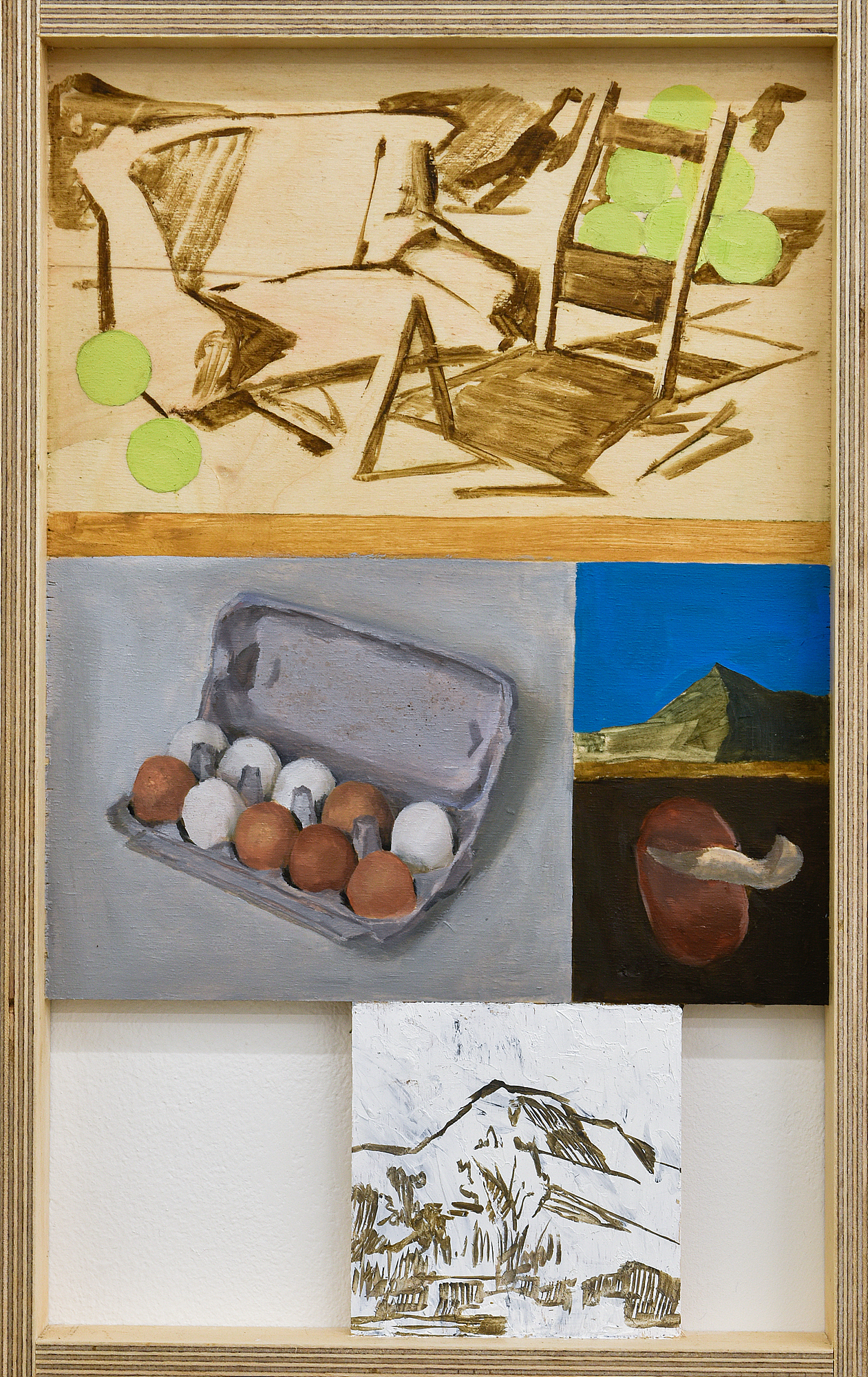 아틀라스의 어깨 끝, 판넬에 유채, 40x25.5cm, 2025