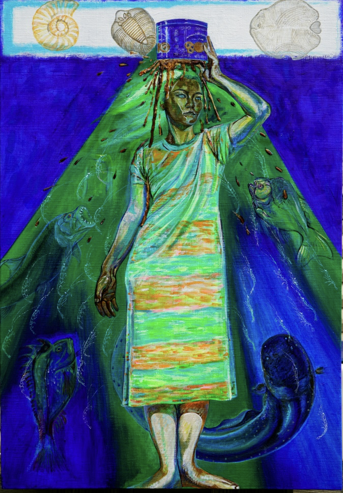 향유, Acrylic on canvas, 65.1×45.5cm, 2024