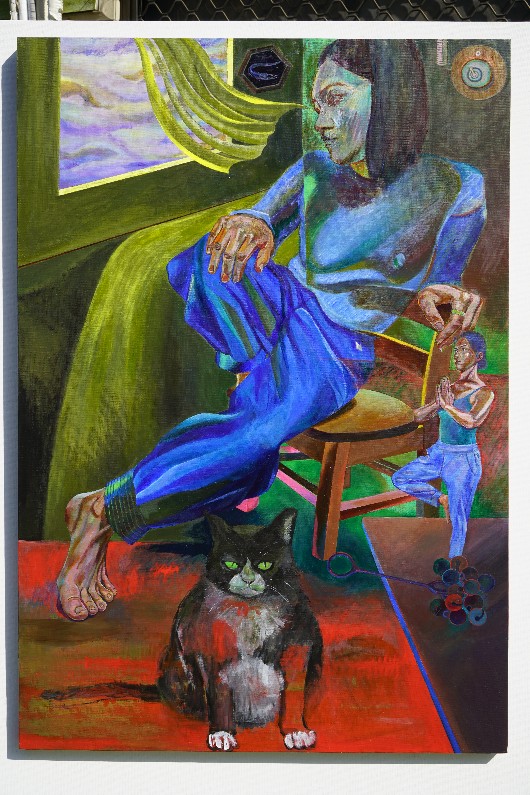 고민의 무게, Acrylic on canvas, 116.8×80.3cm, 2022, 2024