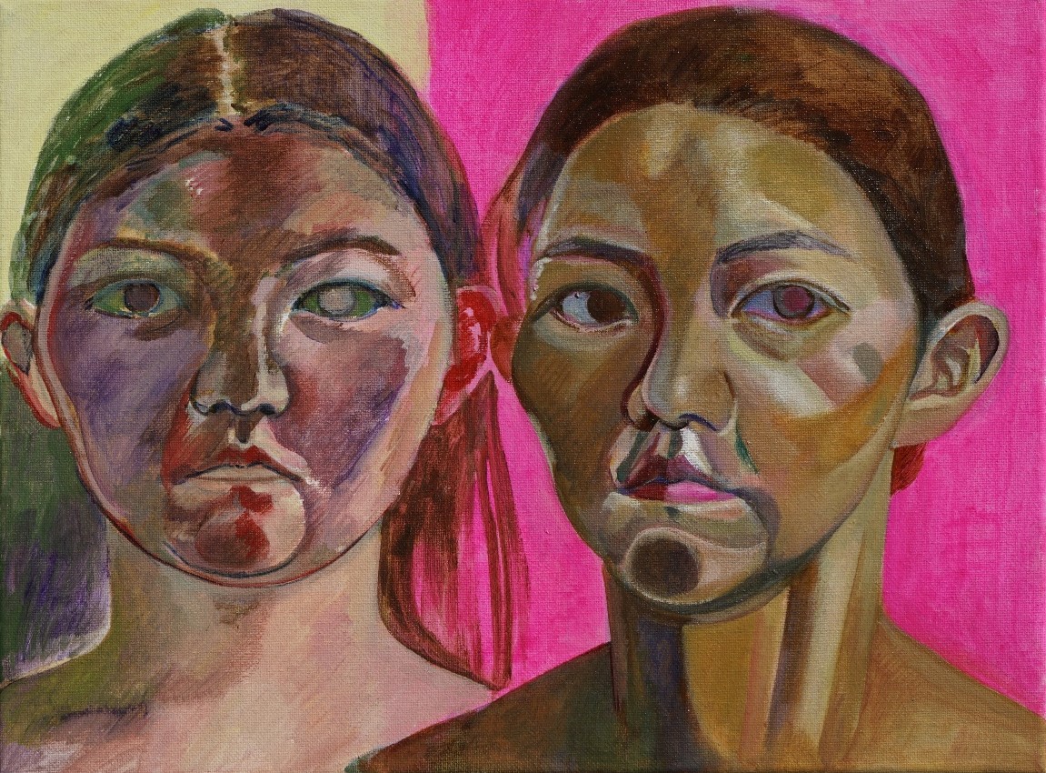 두나1, Acrylic on canvas, 29.8x40cm, 2023