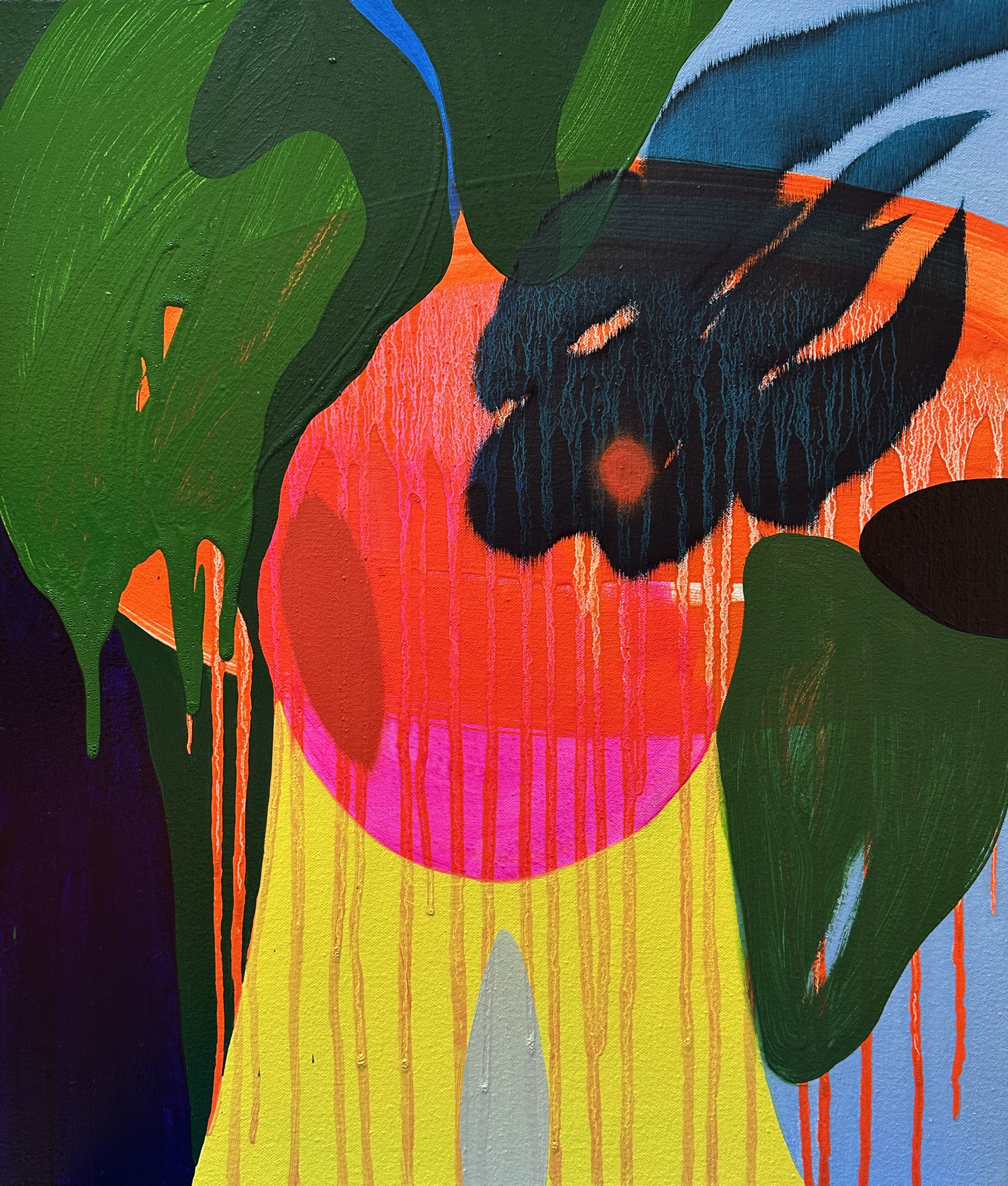 최나무, 위장된 초상 01 Camouflaged Portrait 01, Oil on canvas, 53x45.5cm, 2025