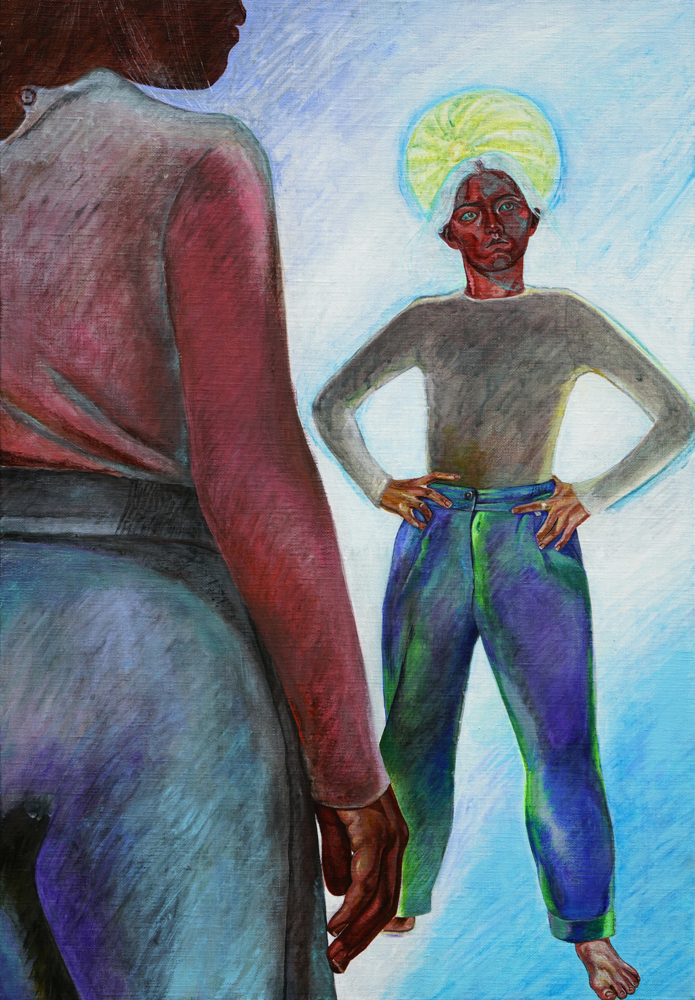 이은경, opponent, Acrylic on canvas, 65.1x45.5cm, 2024