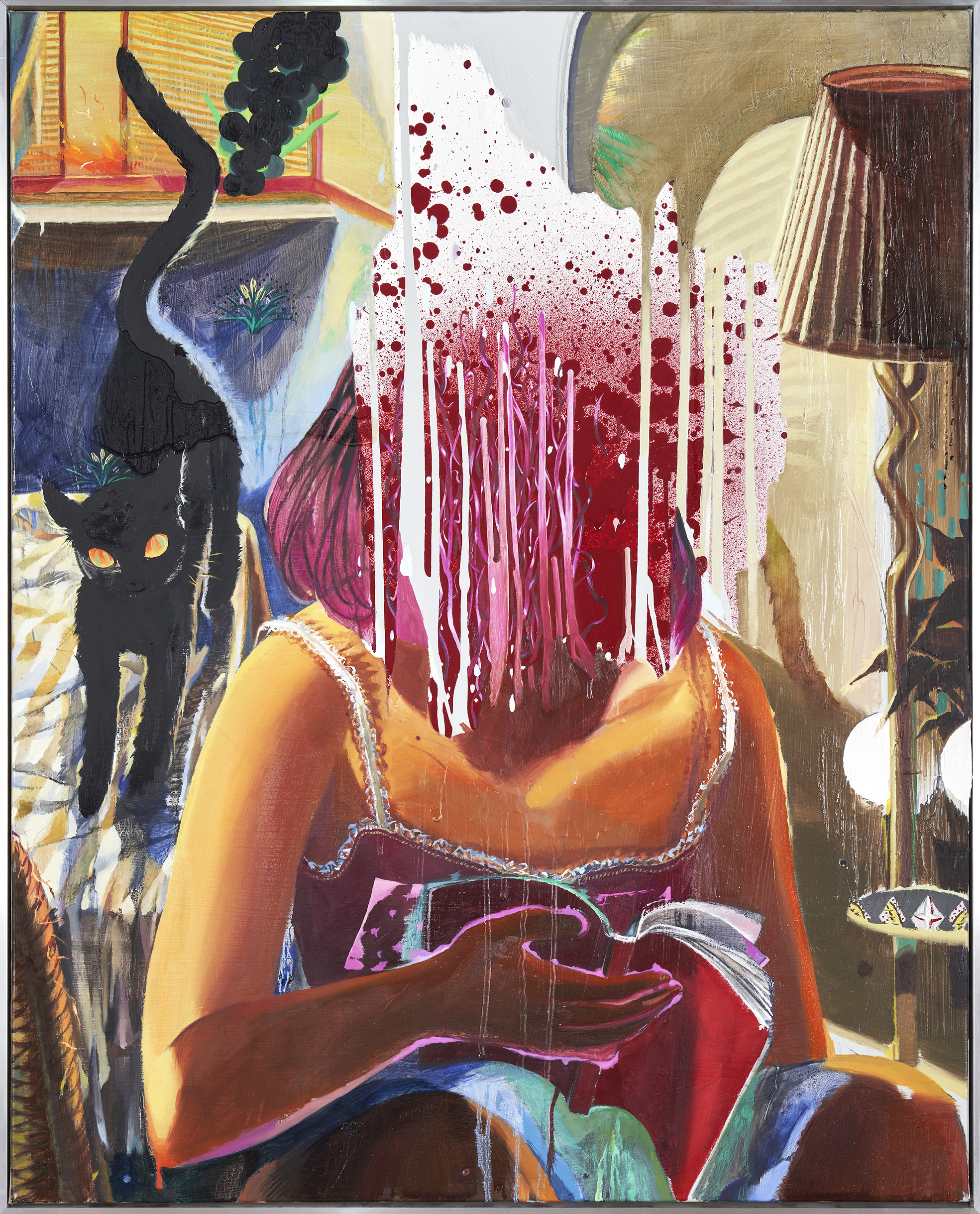 정수정, Orange shower, Oil on canvas, 91x72cm, 2021