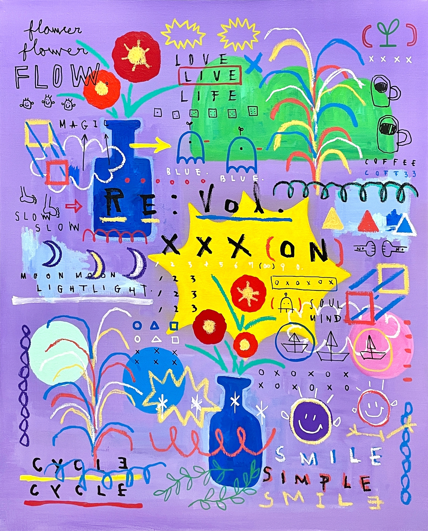 리오지, REVOLUTION 240102_72.7 x 60.6 cm (20F) Mixed media on canvas 2024