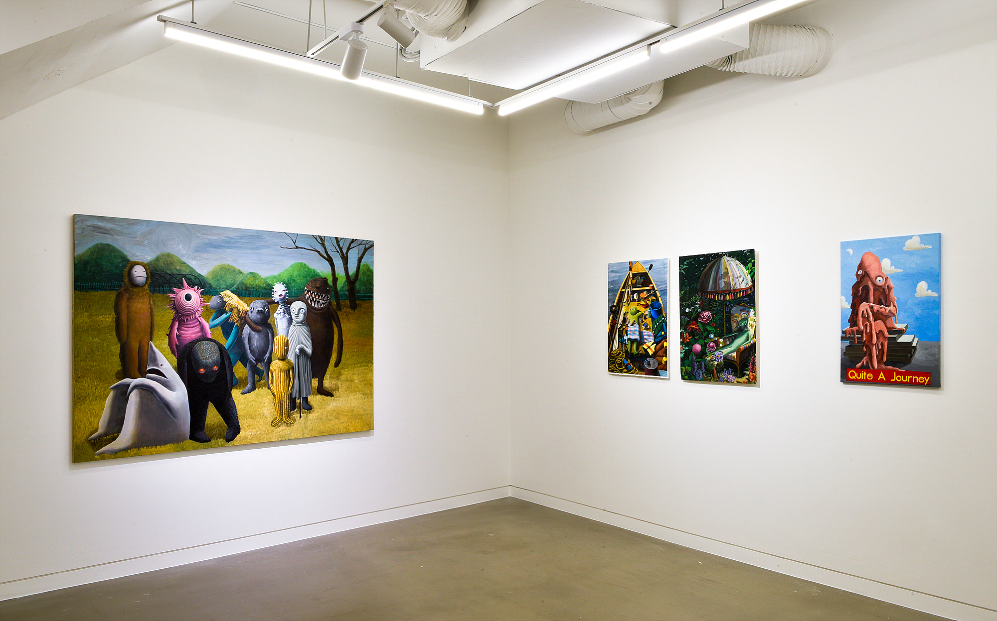 Lunayang, Riojee, Mothfly, Yoo Jihye, Kim Zonghyuk, Installation View