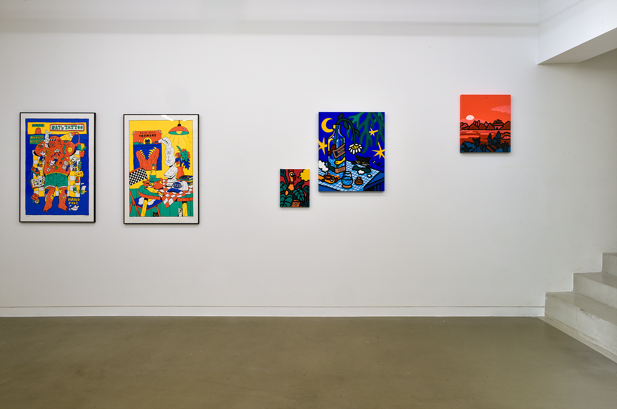 Lunayang, Riojee, Mothfly, Yoo Jihye, Kim Zonghyuk, Installation View