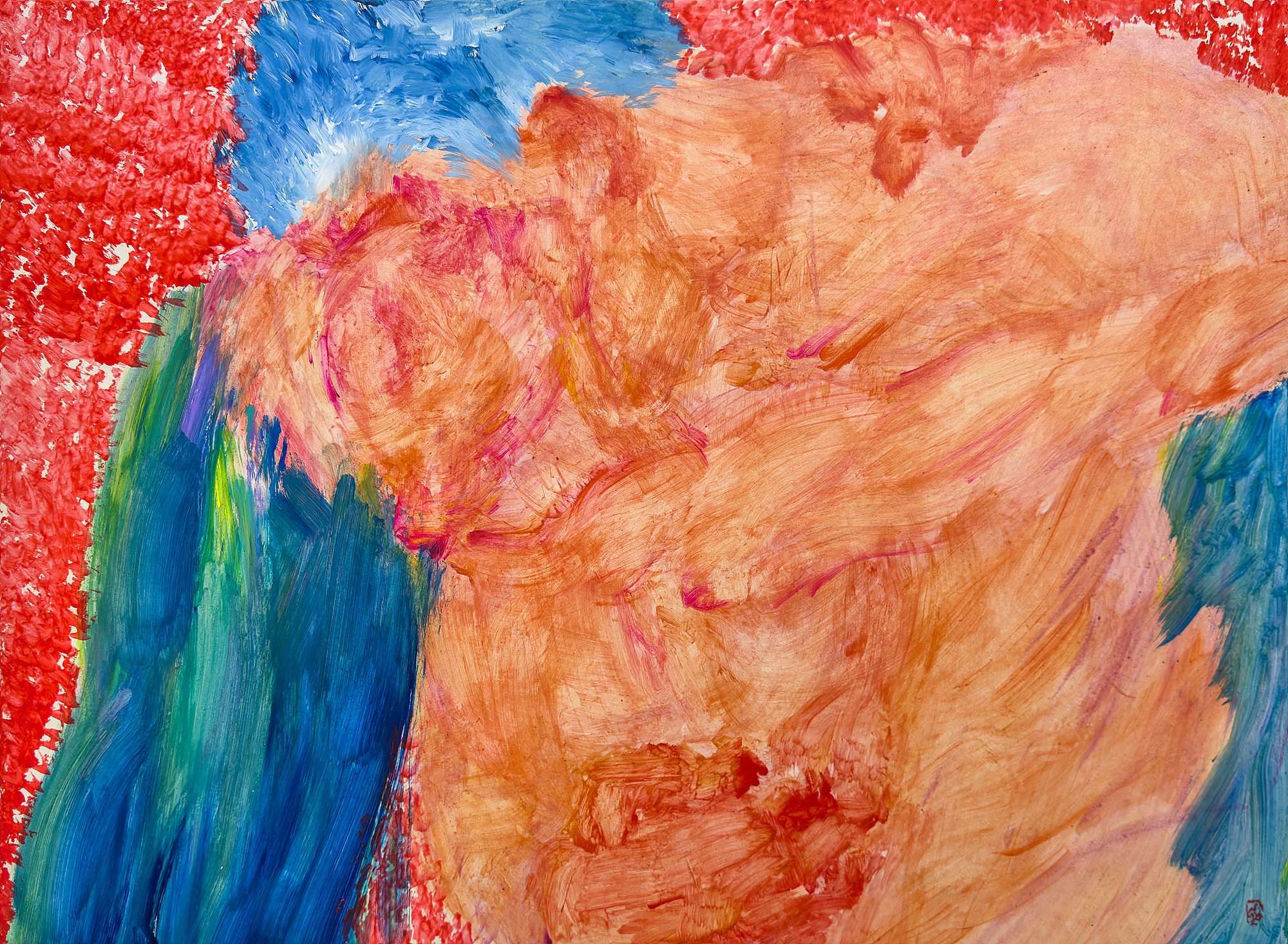 Dancing, 장지에 혼합재료, 에멀젼, 59.5x81cm, 2026