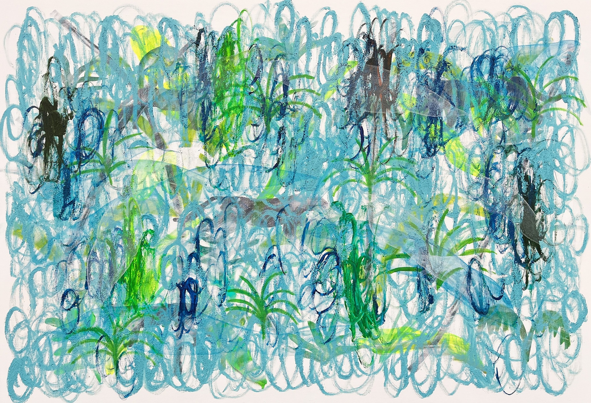 Existence in Flow, Mixed media, 112.1x162.2cm