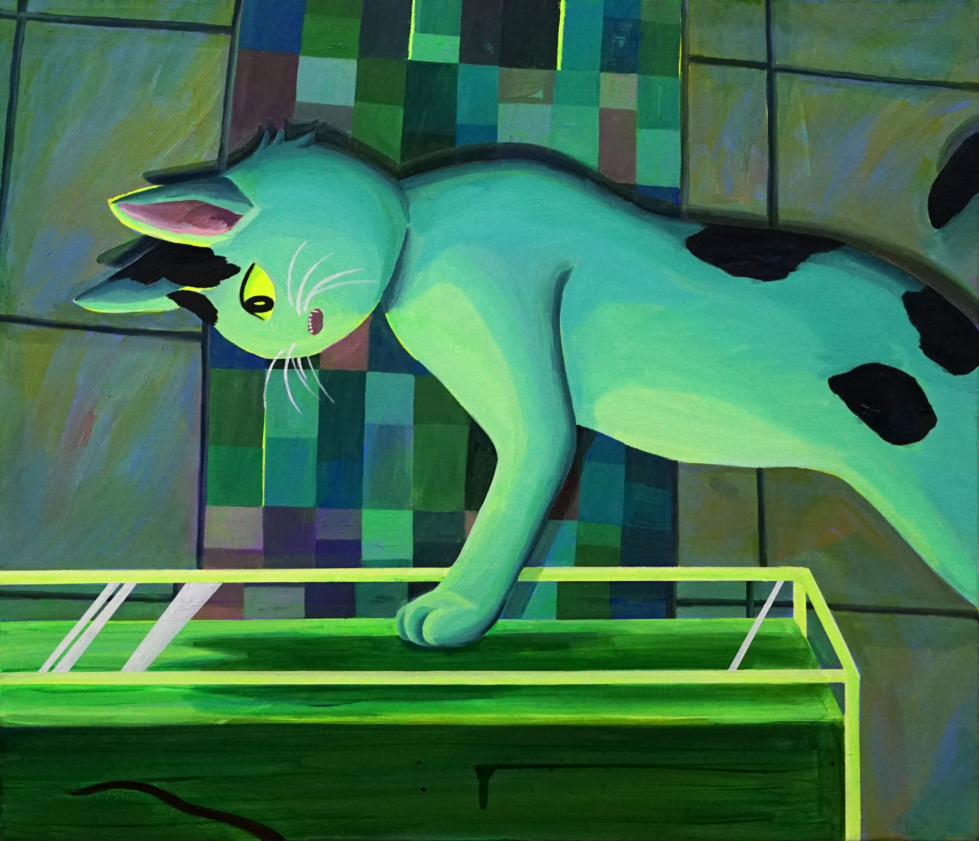 녹색 수조, Oil on canvas, 45.5x53cm, 2025