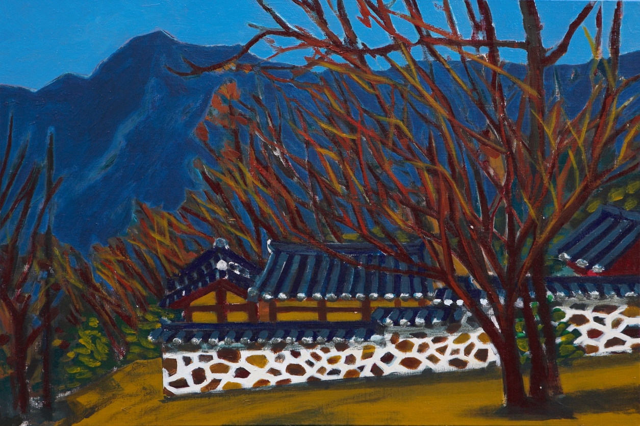 노강서원,鷺江書院_2006,2007_Acrylic on canvas_Acrylic on canvas_60.5x90.7cm