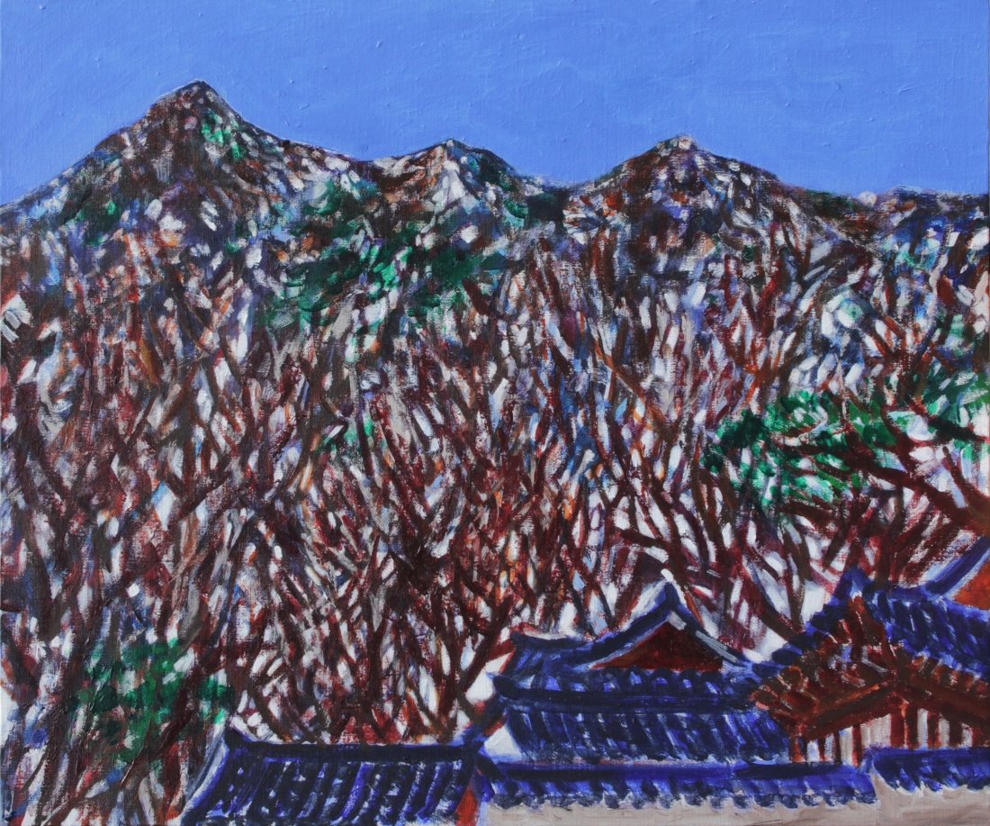 동학사_2014_Acrylic on canvas_60.5x72.5cm