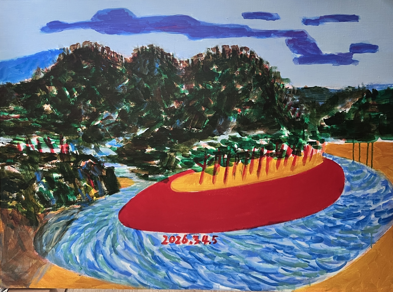 청령포_2026_ Acrylic on canvas_90.8x116.7cm