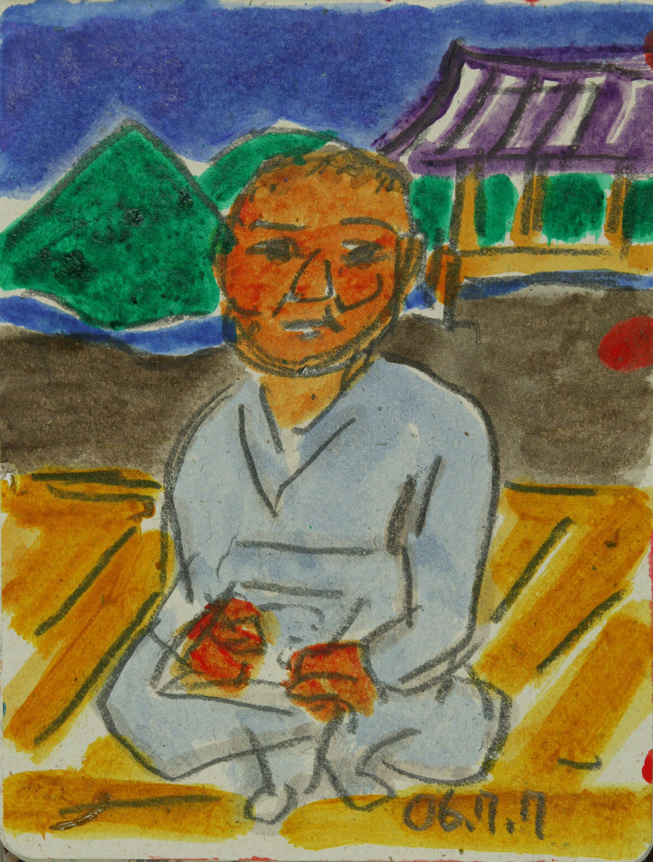 김시습_2006_Acrylic,graphite on paper_23x17cm