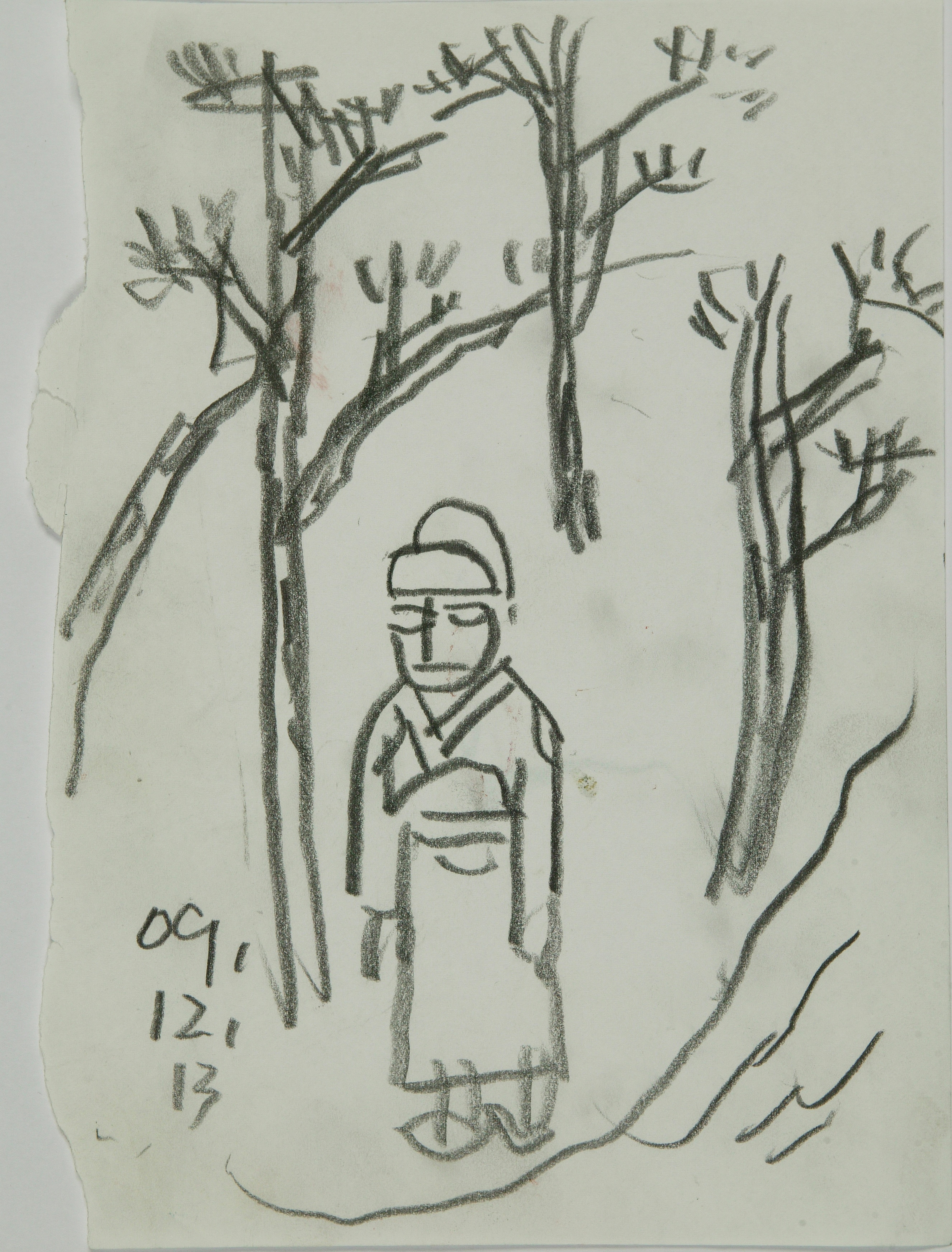 노산군, 2009, Graphite on paper, 19.4x14cm