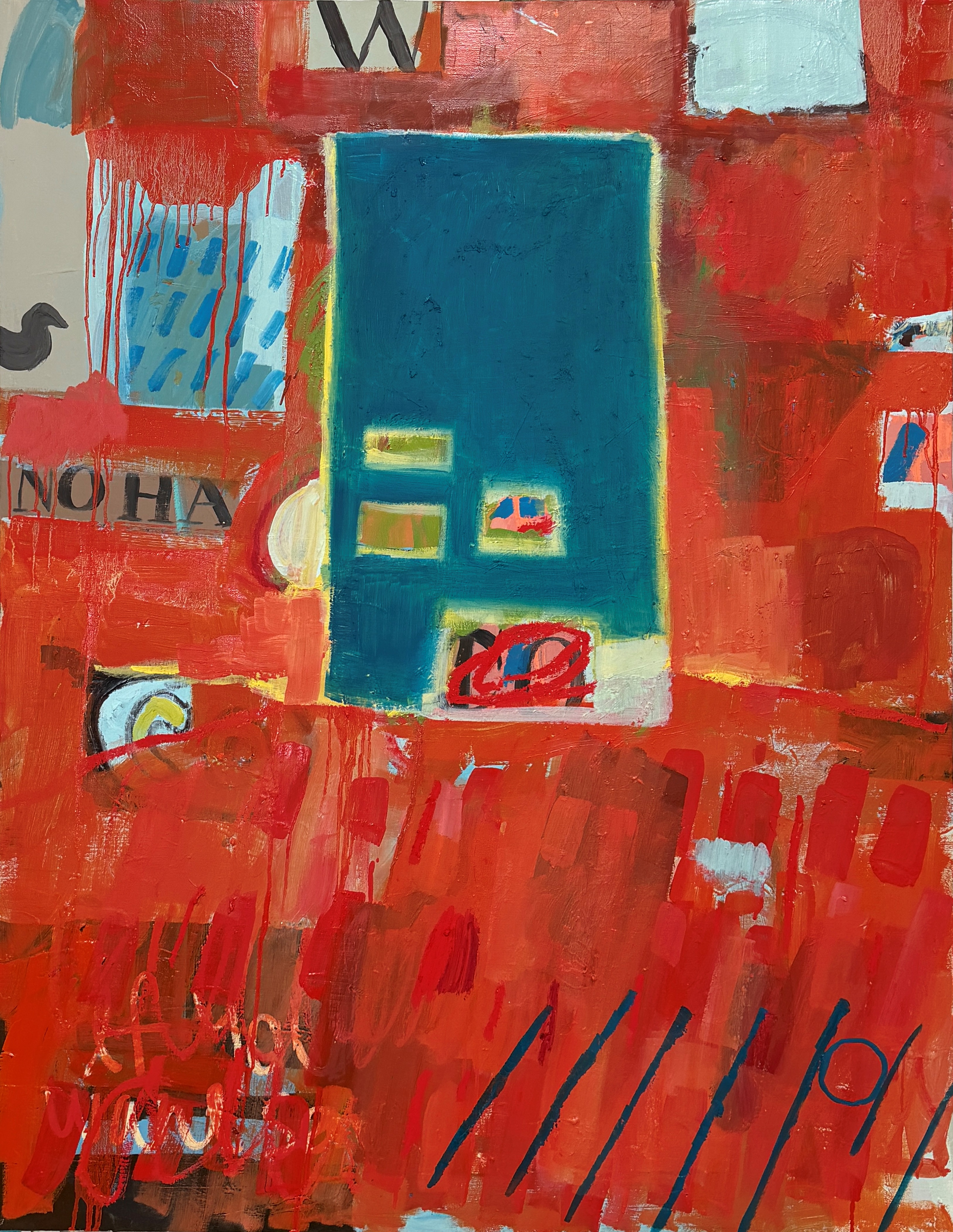 하남 - 반대편, Mixed media (acrylic, oil) on canvas, 116.8x91cm, 2026