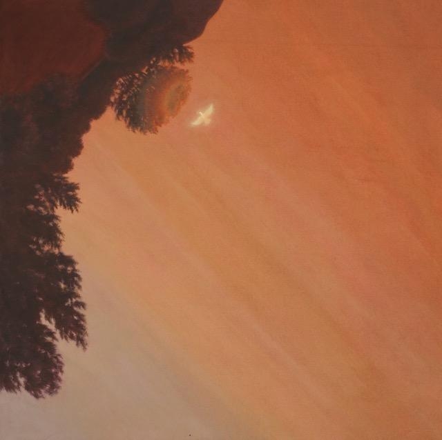 He reaches to the lowest, 광목에 분채, 과슈, 91.5x91.5cm, 2026