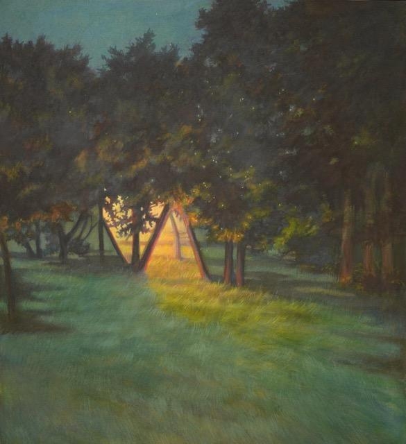The time is coming, 광목에 분채, 과슈, 71x65cm, 2025