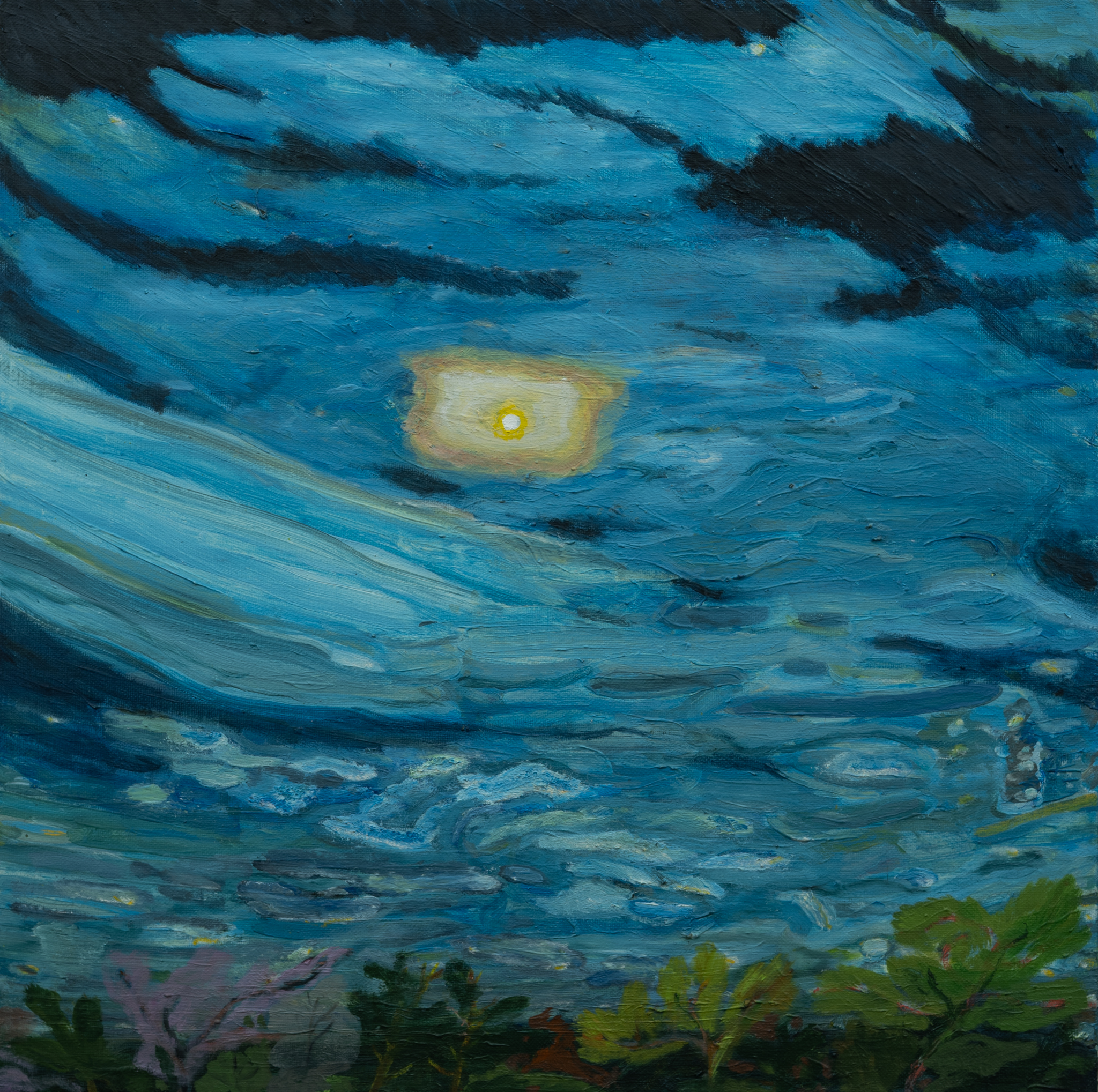 밤빛 50 x 50 cm. oil on canvas 2026 