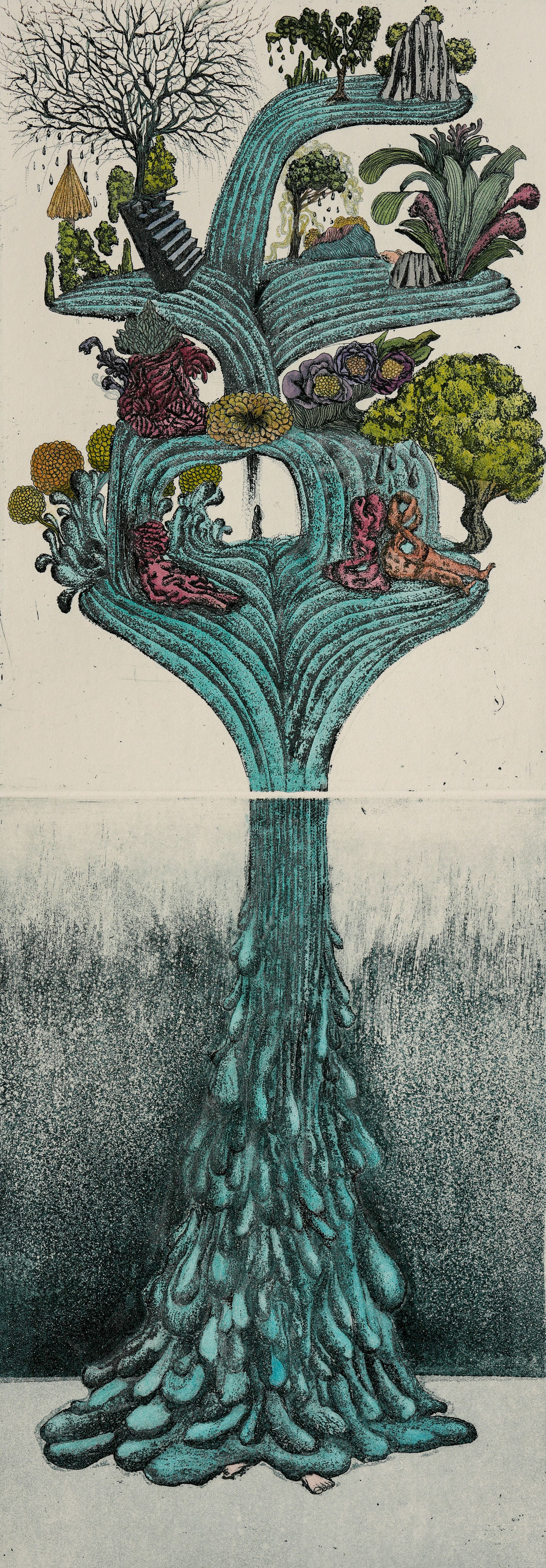 Je Sojeong, Etching,auatint, 35x64cm, 2023